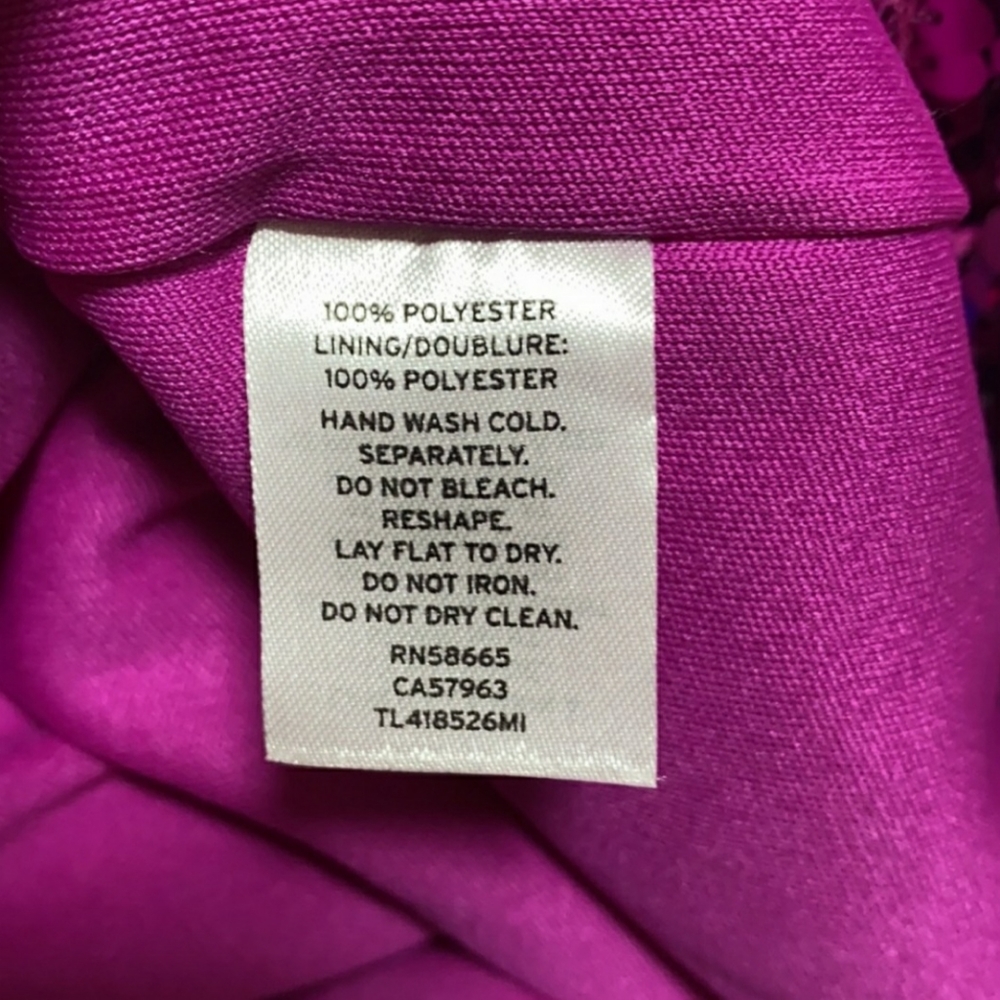 Leith Womens Pink Purple Sequin One Shoulder Dress - Picture 9 of 9